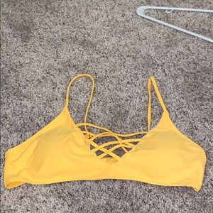 Yellow bikini top